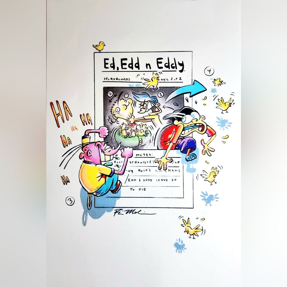 2025 Ed Edd n Eddy EXCLUSIVE Nostalgia Con Poster #1 *SIGNED*